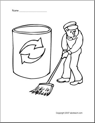 Coloring Page: “Keep It Clean”