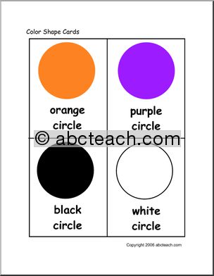 Flashcards: Color & Shapes