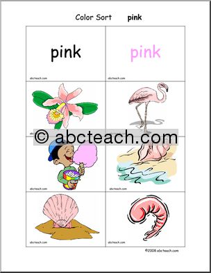 Flashcards: Color Sort – pink