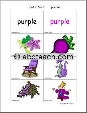 Flashcards: Color Sort – purple
