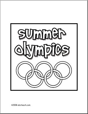 Coloring Page: Summer Olympics