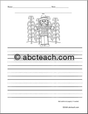 Scarecrow (k/primary) Color and Write