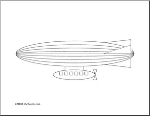 Coloring Page: Zeppelin