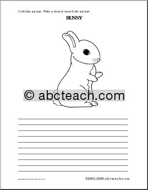 Bunny (elem) Color and Write