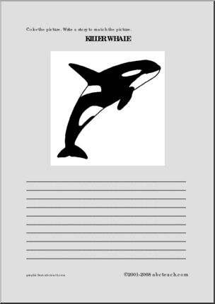 Killer Whale (elem) Color and Write
