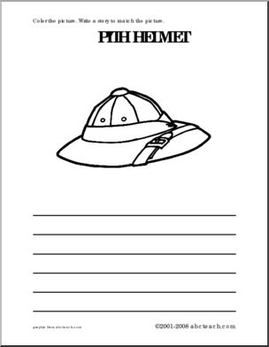 Pith Helmet (primary) Color and Write