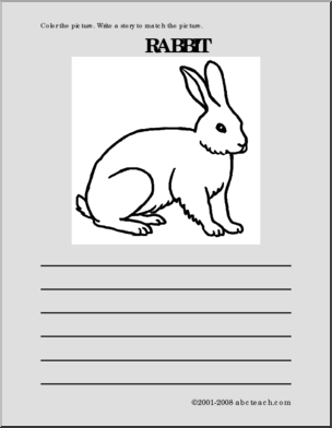 Rabbit (primary) Color and Write