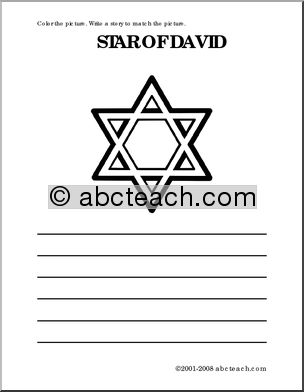 Star of David (primary) Color and Write