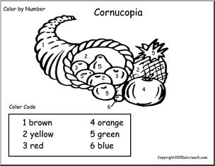 Color by Number: Cornucopia
