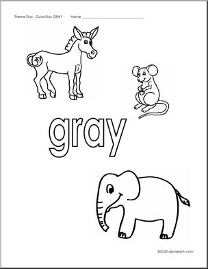 Coloring Pages: Gray