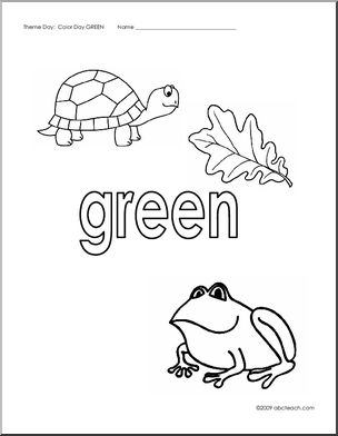Coloring Pages: Green