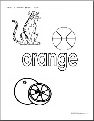 Coloring Pages: Orange