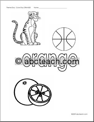 Coloring Pages: Orange