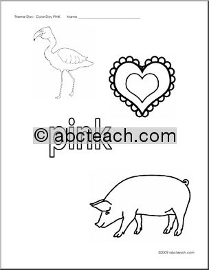 Coloring Pages: Pink