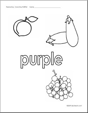 Coloring Pages: Purple