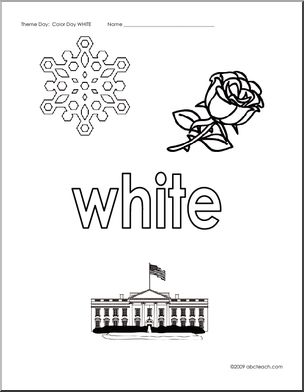 Coloring Pages: White