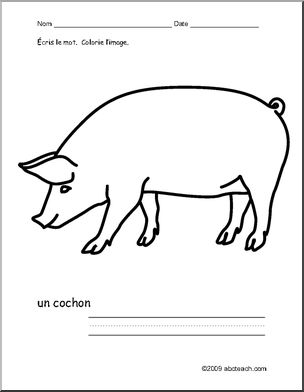 French: Colorie/Ãˆcris–cochon