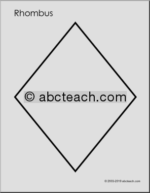 Coloring Page: Rhombus
