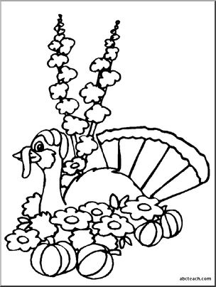 Coloring Page: Turkey