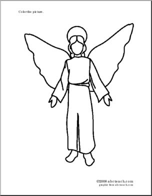 Coloring Page: Angel