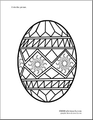 Coloring Page: Easter Egg