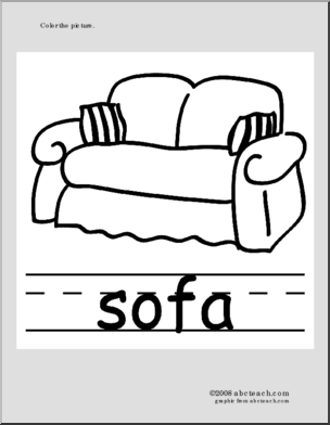 Phonics – Sofa’ Coloring Page