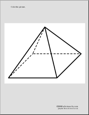 Coloring Page: Pyramid