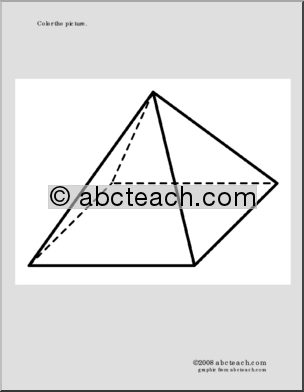 Coloring Page: Pyramid