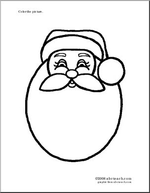 Coloring Page: Santa