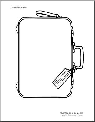 Coloring Page: Suitcase