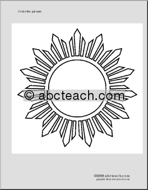 Coloring Page: Sun #2