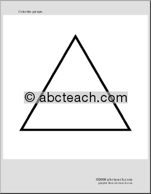Coloring Page: Triangle