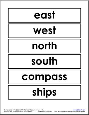 Vocabulary: Columbus’ Voyages (primary)