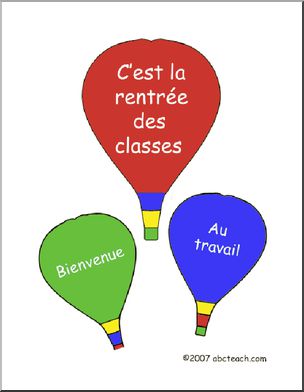 French: Poster–C’est la rentrÃˆe