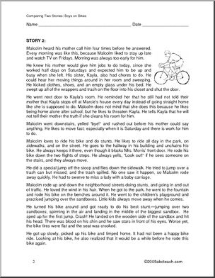 Comparing Stories: Bike Riding (elem/ upper elem)