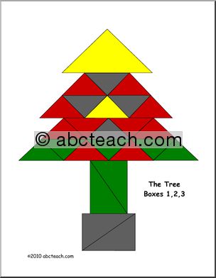 Constructive Triangle Box Extension (montessori) (color)