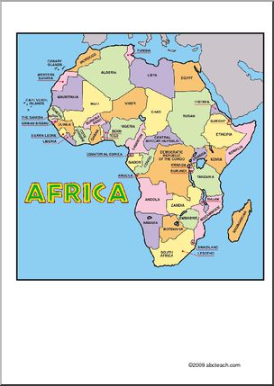 Sign: The Continents – Africa Map