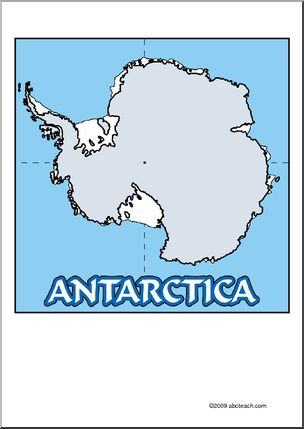 Sign: The Continents – Antarctica Map