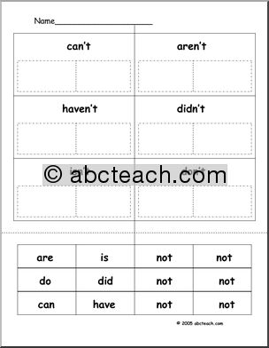 Contraction Action- n’t Cut and Paste