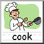 Clip Art: Basic Words: Cook Color (poster)