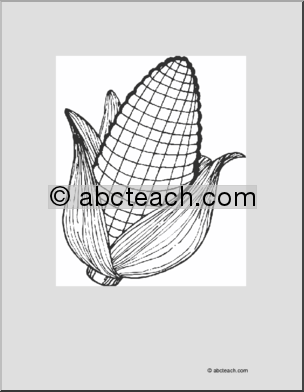 Coloring Page: Corn