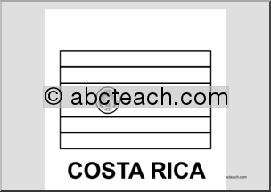 Flag: Costa Rica