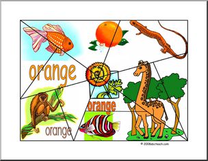 French: PuzzleÃ³couleur orange