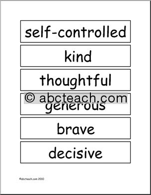 Counseling: Word Wall (upper elem/middle)