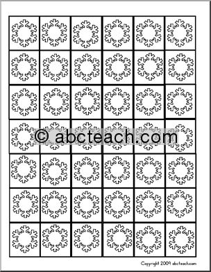Snowflakes (b/w) Counters