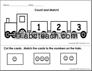 Counting Easy Count and Match (pre-k) Math