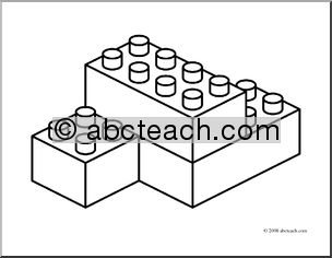 Clip Art: Building Blocks (coloring page)