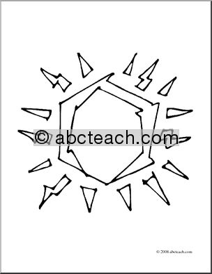 Clip Art: Day (coloring page)
