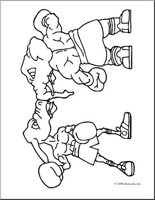 Clip Art: US Government: Political Parties Illustration (coloring page)