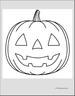 Halloween Jack-o'-Lantern coloring page